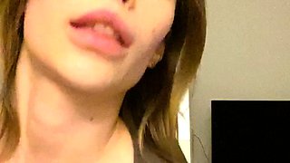 Blonde tight pussy babe solo toy fun in glamour masturbation