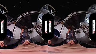 Virtual Reality - Ebony Babe Domino Testing Your Superpowers In Deadpool Xxx