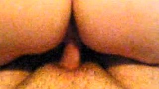 Blonde teen toying her pussy with glass dildo on webcam
