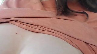 I Decided to Play with My Tits Right by the Neighbor I Have a Crush Ons House. I Hope He Saw!