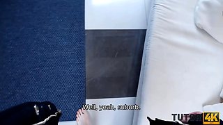 Tutor4k. hard boner brings professor to orgasm much quicker than Sex Toys
