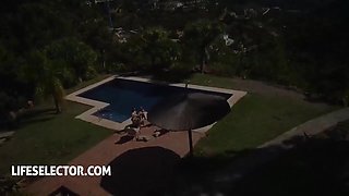 A Triple Blowjob From Sexy Academy Students 18+ With Angel Black, Alexa Flexy And Alexa Black