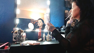 Dangling Long Virginia Slims 120 Cigarette