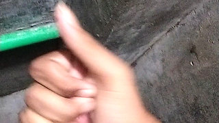 Bathroom boy masturbate