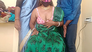 Office Staff with Sisters Shared Bed with Manager