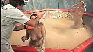 Mud wrestling
