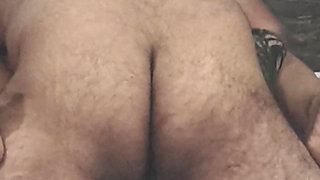 Young Bengali Pooja Bhabhi wearing blue lipstick sucked husband's cock and got fucked hard by her husband, clear hindi audio