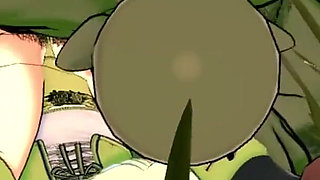Elf Archer Gets Fucked in the Forest by a Goblin