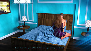 Fucking Stepmom's Thighs - Measuring My Cum #4 Porn Game Gameplay