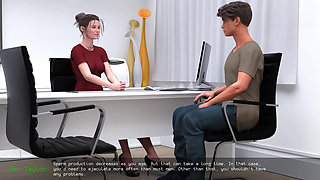 Thighjob and Footjob with MILF Stepmom -measuring My Cum #8 Animated Porn Gameplay