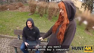 Hunt4k. amateur sex venture with big-titted stranger
