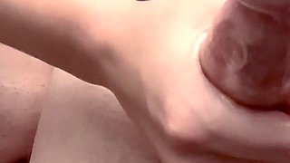 Extreme Close up Handjob - Watch This Cock Shower the Camera in Cum!