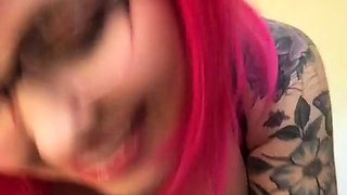 Big boobs milf masturbates with her dildo