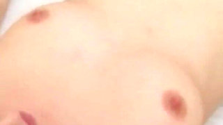 Hot Brunette MILF Seduces Young Stud in the Kitchen