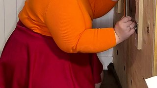 Jinkies- it looks to me like Velma had fun at my glory hole