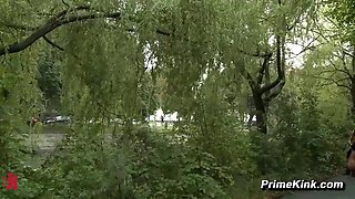 Tina Martinez Bound and Pounded in Public