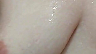 Wet Milky Tits with Hairs on Areolas