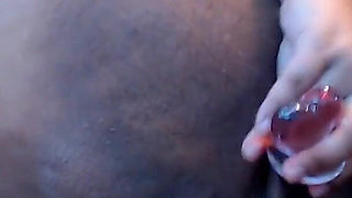 Moaning Pounding My Fat Pussy with Vibrator