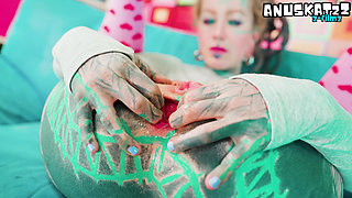 Tattooed Cock Destroys ALT Girl's Ass - Gape and Prolapse Tease After Rough Anal