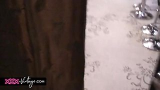 Tarra White's Big Tits Get Fucked by Bartender in Bathroom