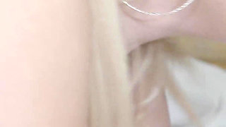 Blonde British Slut Takes on Two Huge Black Cocks