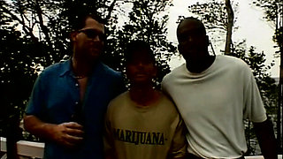 Curvy Mature Brunette Double Teamed in Sloppy Threesome