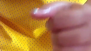 Assjob: the Basketball Girl Warms up by Rubbing Her Ass Against My Cock
