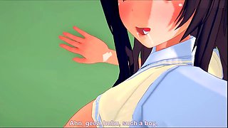 Ahegao, school, gigantic