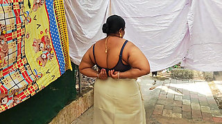Classically Dressed Desi Girl Getting Naked Wearing Only Jewels