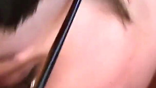 Amateur Vivian Lavey sucks cock to get cumshot