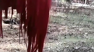 Latex Fetish Play with Rubber Doll