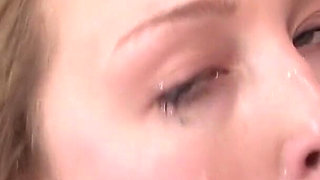 Insatiable Brunette Anal Slut Drains Every Cock