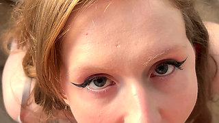 Blowjob with Cum in Mouth and Swallow
