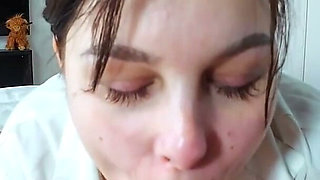 Hot Long and Passionate Morning Blowjob