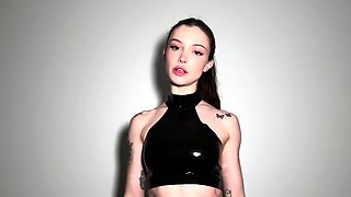 Close up teen foot worship