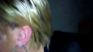 Swedish MILF Gives Gloryhole Blowjob