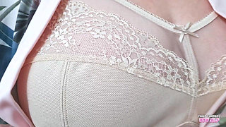 Aunty's Big Tits in Her Big Bra (homemade Wife MILF PAWG GILF Fetish Amateur)