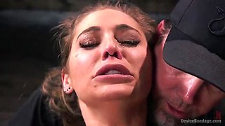 Blonde Bombshell Kleio Valentien Gets Tied Up and Teased with a Vibrator in Strict Bondage!
