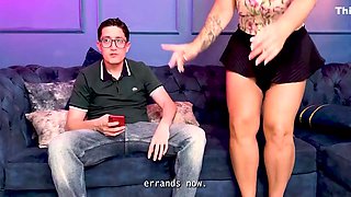 My Grades In Class Arent So My Blonde Milf Stepmom Fucks My Big Nerd Cock As Punishment