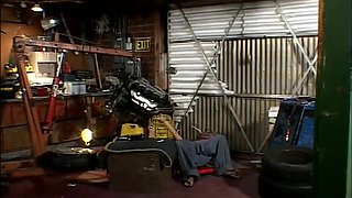 Whore with ginormous bumpers causes the jizz shot of the stuck rod