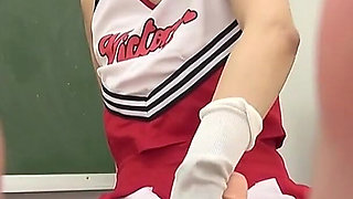 Shiori Nako, Dressed as a Cheerleader, Gives You Her Smelly Feet Alone - POV