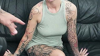 German Scout - German Tattoo MILF Bonny Exklusiv Pick up for First Porn Casting Fuck