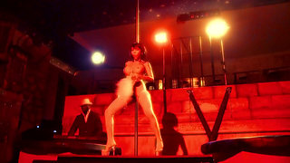 Asian Babe Double Penetrated by Muscular Studs