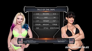 Penny Barber Vs Leya Falcon Female Wrestling