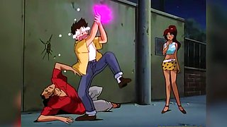 College cutie in risqué outfit rides hard in hot anime fuck fest