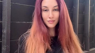 Italian Big Tits MILF Artemisia Love Long Hair Fetish Outdoor