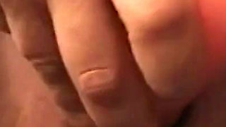 Masked Fat Mature with Giant Tits Fucked and Creampied by Two Big Vintage Cocks