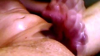 Tied Cock Handjob at Home