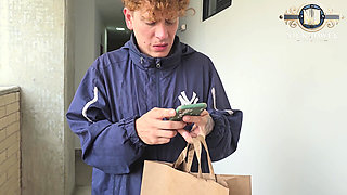 Little Blonde Asks for Delivery and Ends up with My Package in Her Vagina