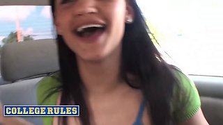 College rules - wild coeds submit a video with public displaying, car oral jobs, and steamy fantasies